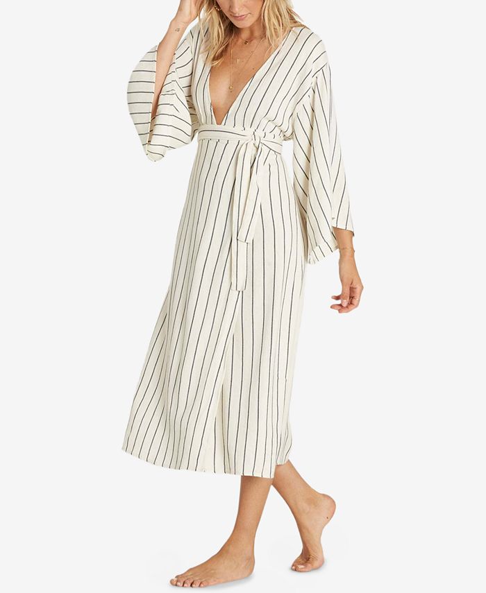 Billabong Striped Dress Beach Dress Billabong Black And White Striped Dress  Dress