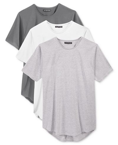 Jaywalker Men's 3-Pack Long Length Curved-Hem T-Shirt, Created for Macy ...