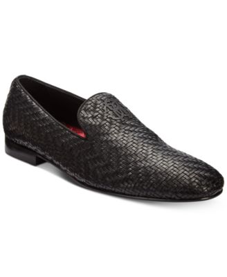 Roberto Cavalli Black Woven Leather Loafers Roberto Cavalli | Shoes | Roberto Cavalli Black Woven  main image 2