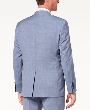 Lauren Ralph Lauren CLOSEOUT! Men's Slim-Fit Ultraflex Stretch Light Blue  Tic Suit Jacket & Reviews - Blazers & Sport Coats - Men - Macy's