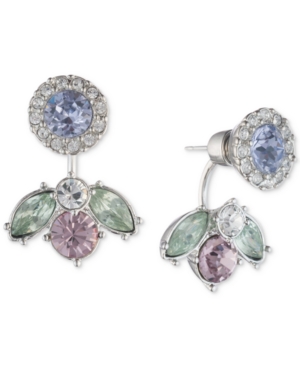 UPC 013742228038 product image for Givenchy Silver-Tone Crystal Jacket Earrings | upcitemdb.com