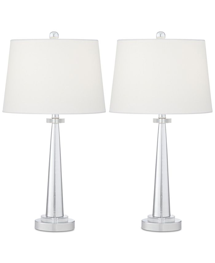 Kathy Ireland Pacific Coast Set of 2 Contempo Table Lamps, Created for ...