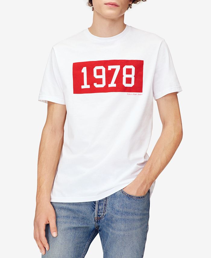 Calvin Klein Jeans Men's 1978 Graphic-Print T-Shirt & Reviews - T-Shirts -  Men - Macy's