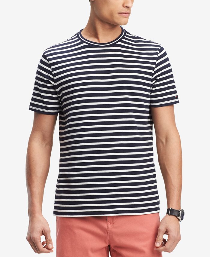 Tommy Hilfiger Men's Earl Striped T-Shirt, Created for Macy's & Reviews ...