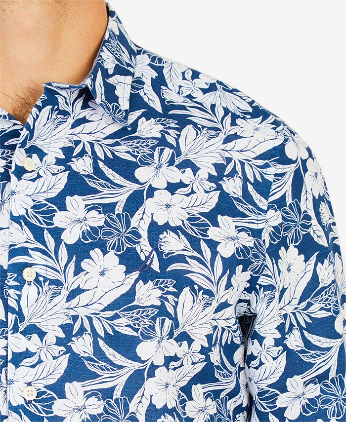 Nautica Men's Floral-Print Shirt & Reviews - Casual Button-Down Shirts ...