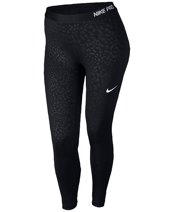 macy's nike plus size leggings