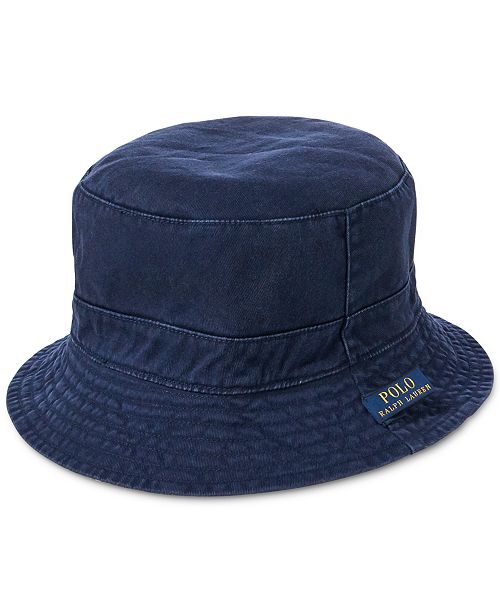 Polo Ralph Lauren Men's Reversible Bucket Hat & Reviews Hats, Gloves