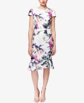 Betsey Johnson - Floral-Print Ruffle-Hem Dress