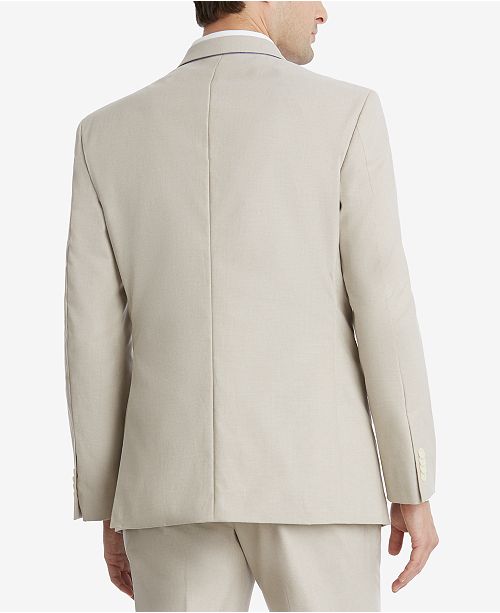 Tommy Hilfiger Men's Modern-Fit Flex Stretch Tan Suit Jacket & Reviews ...