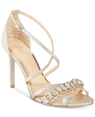 Jewel Badgley Mischka Gisele Evening Sandals - Macy's