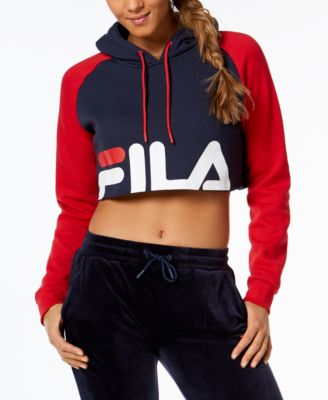 fila crop top hoodie