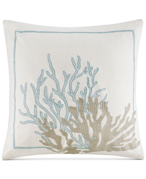 Harbor House Cannon Beach 18 X 18 Embroidered Square Decorative