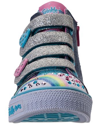 Skechers Toddler Girls Twinkle Toes Shuffles Rainbow Beauty