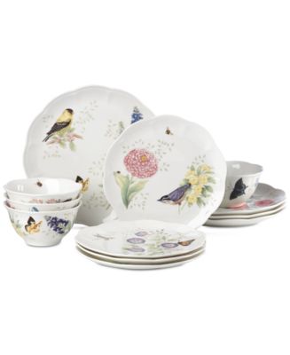 lenox butterfly meadow flutter hummingbird accent plat