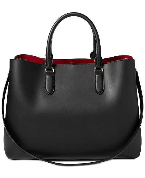Lauren Ralph Lauren Dryden Marcy Leather Tote & Reviews Handbags
