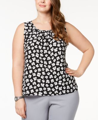 Anne Klein - Plus Size Printed Top