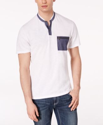 Modern Classic Contrast Cuff Henley