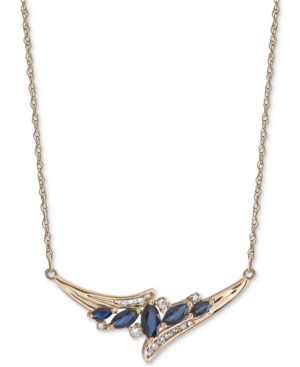 image of Sapphire (1 ct. t.w.) & Diamond (1/6 ct. t.w.) 17