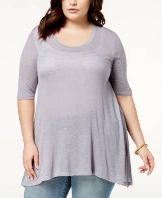 Celebrity Pink - Plus Size Semi-Sheer Top