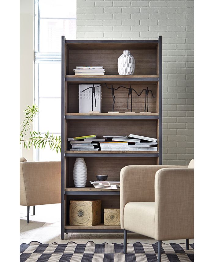 Furniture Slade Sliding Bookcase Macy's