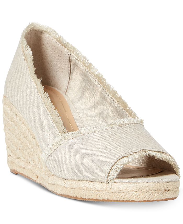 Forblive Mose feminin Lauren Ralph Lauren Carmondy Espadrille Wedge Sandals & Reviews - Sandals -  Shoes - Macy's