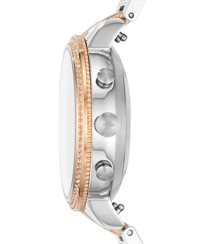 Fossil Women's Tech Virginia TwoTone Stainless Steel Bracelet Hybrid