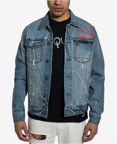 Sean John Men's Basquiat Pez Denim Jacket, Created for Macy's - Coats ...