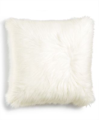 flokati faux fur pillow