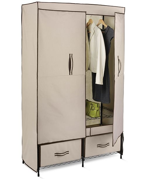Honey Can Do Portable Wardrobe Storage Closet, 43" Wide Cleaning