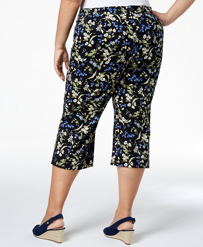 Karen Scott Plus Size Printed Capri Pants, Created for Macy's - Macy's