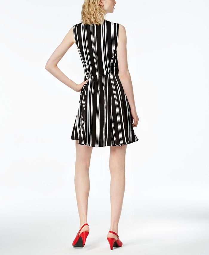 Bar III Striped Fit & Flare Dress, Created for Macy's - Macy's