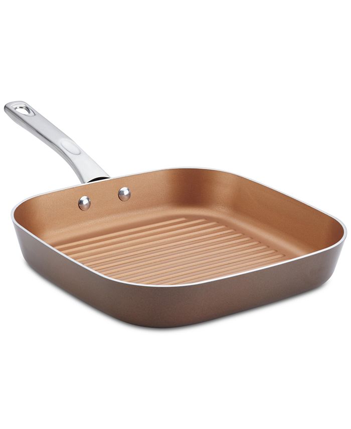 Ayesha Curry - 11.25" Porcelain Enamel Deep Square Grill Pan