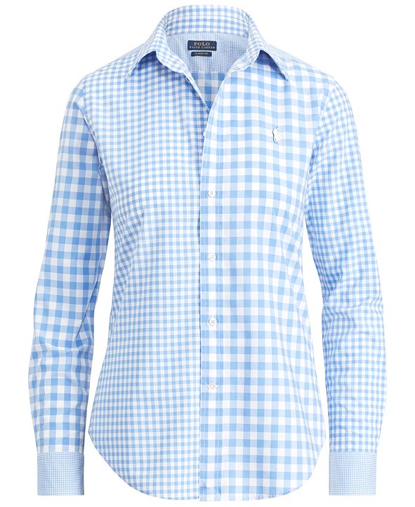 Mayfair Gingham Basic Short/White Polo Set main image 0