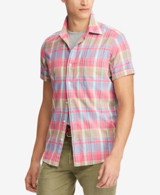 classic fit madras shirt