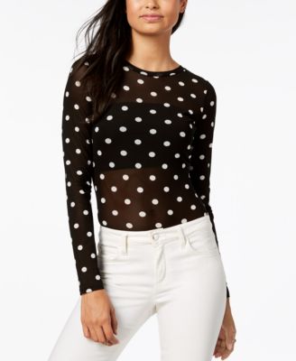 Material Girl - Juniors' Printed Mesh Bodysuit