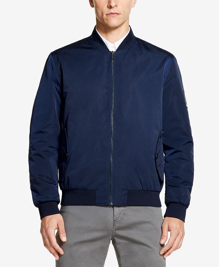DKNY Men's Full-Zip Bomber Jacket, Created for Macy's & Reviews - Coats ...