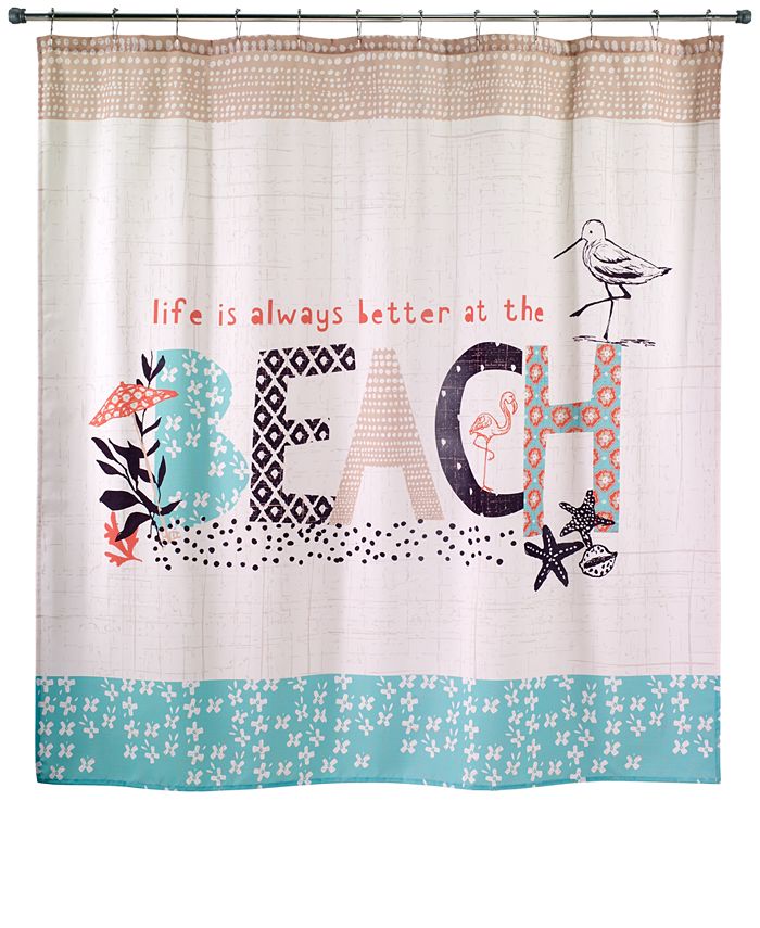 Avanti Beach Life 72" x 72" GraphicPrint Shower Curtain Macy's