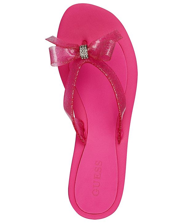 GUESS Tutu Bow Flip Flops & Reviews - Sandals - Shoes - Macy's
