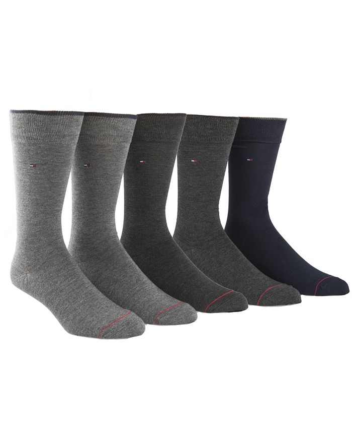 Tommy Hilfiger 5-Pack Dress Socks, Assorted Colors - Macy's
