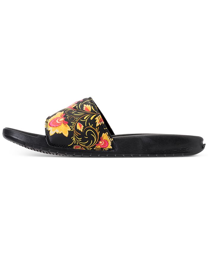 women's benassi slides