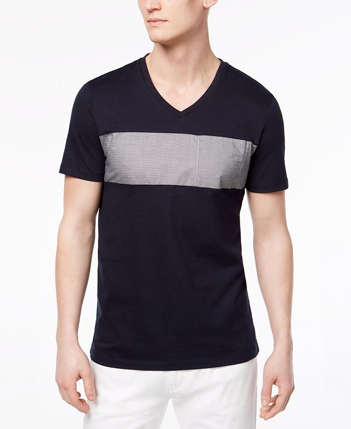 Calvin Klein Men's Wide Stripe T-Shirt & Reviews - T-Shirts - Men - Macy's