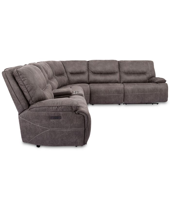 Furniture Felyx 6Pc. Fabric Sectional Sectional Sofa With 3 Power