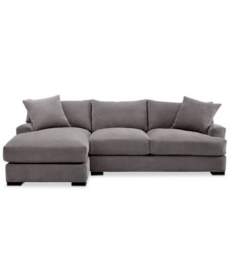 Rhyder 2-Pc. Fabric Sectional Sofa With Chaise, Created For Macy's - Macy's