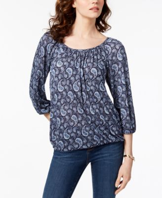 michael kors paisley top