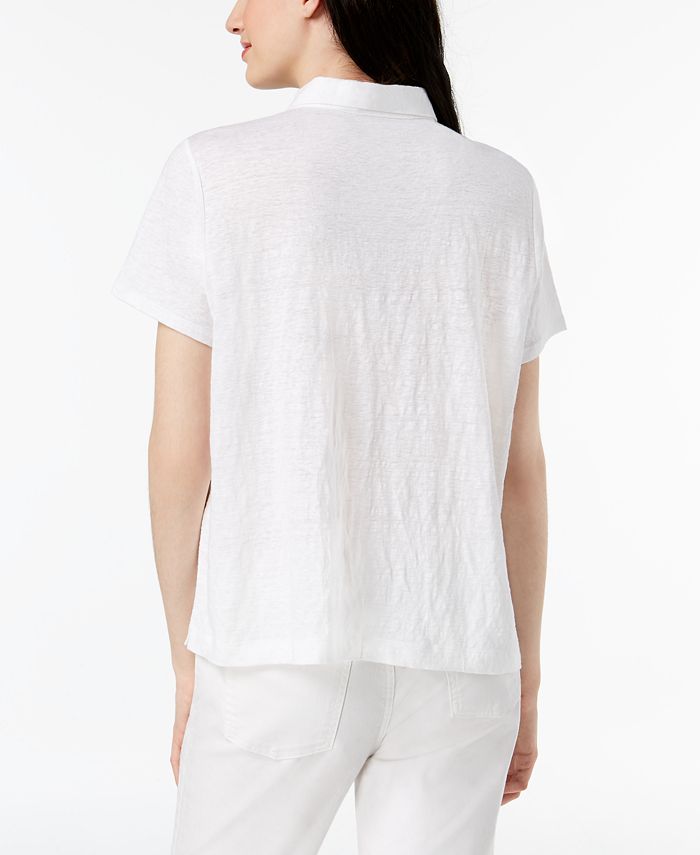 Eileen Fisher Organic Linen Shirt - Macy's