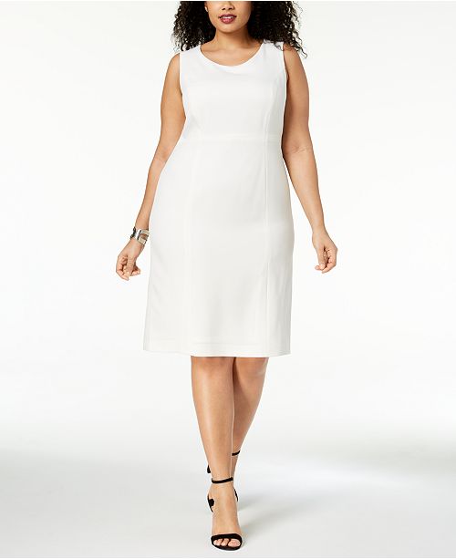 Kasper Plus Size Crepe Sheath Dress Reviews Dresses Women