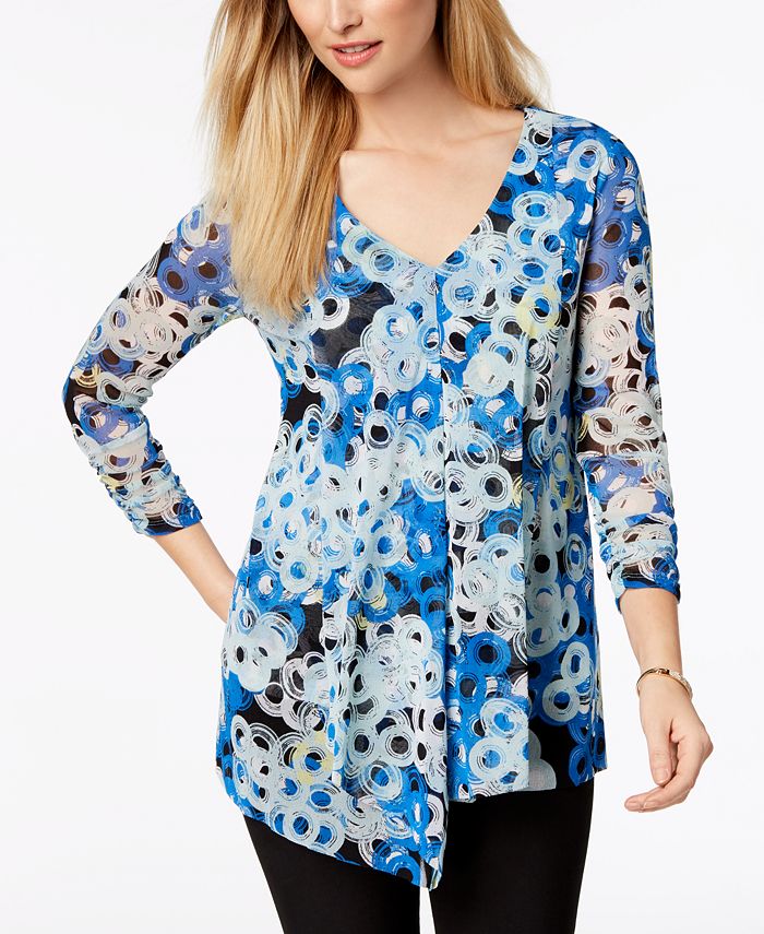 macy's alfani petite tops