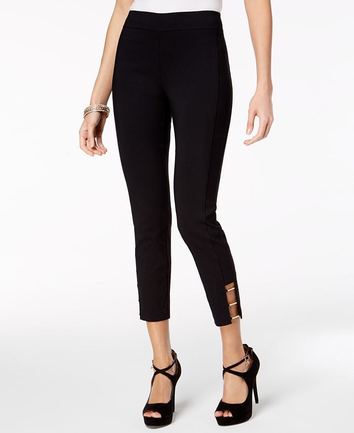 Thalia Sodi Hardware-Embellished Pull-On Pants, Created for Macy's - Macy's