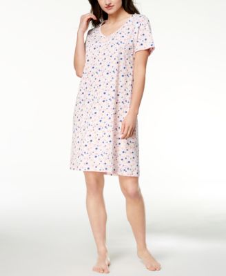 Charter Club - Picot-Trim Cotton Knit Sleepshirt