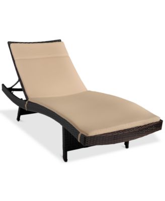 Noble House - Justin Outdoor Chaise Lounge, Quick Ship